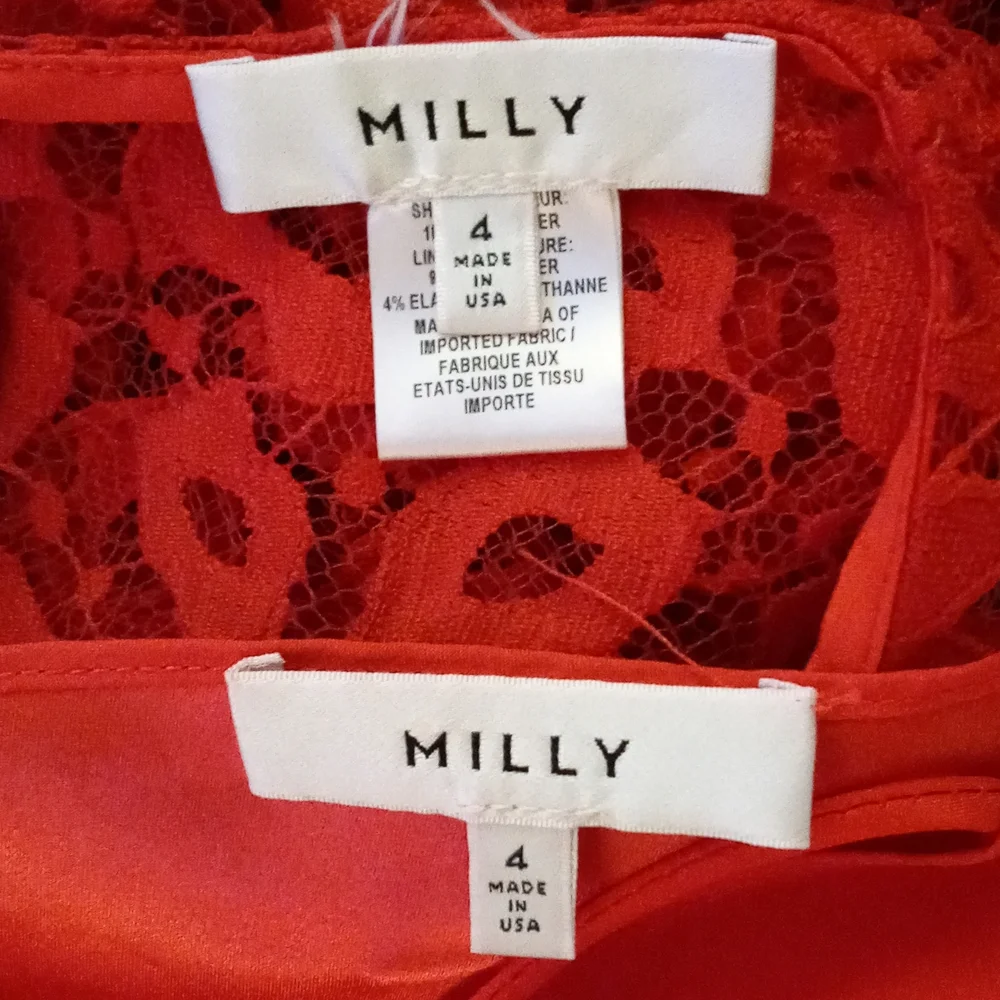 ❤RARE Milly❤ - "Kissing Lips" Lace Top w/Camisole - Picture 3 of 16